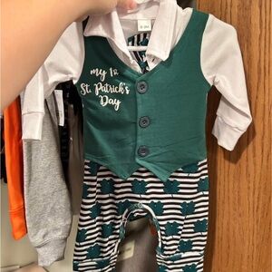 Green St. Patrick's Day Baby Outfit
